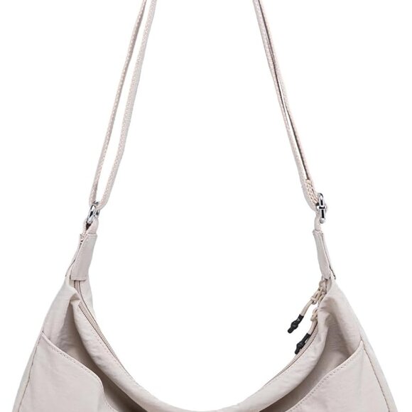 Lightweight Crescent Bag Nylon Crossbody Bags for Women Multi-Pocket Sling Hobo - Picture 2 of 7